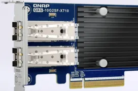 Hasta 20 Gbps combinados en la tarjeta de red QNAP QXG-10G2SD-X710