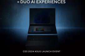 ASUS presentará un portátil con doble pantalla de tamaño completo en su evento del CES el día 9