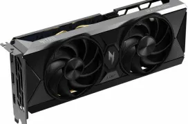 Se deja ver la ACER Radeon RX 9060 XT Nitro, 3 salidas de vídeo y un solo conector de 8 pines para alimentación