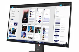 Los monitores Lenovo ThinkVision incluyen Inteligencia Artificial, USB-C de hasta 100 W y un 95% de plástico reciclado