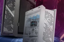 El chasis ASUS ROG Strix Helios II apuesta por aluminio, refrigeración con cuatro ventiladores de 140 mm y espacio para gráficas de hasta 450 mm