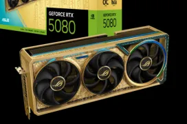 ASUS ya tiene disponible la ROG Astral RTX 5080 Dhahab Core OC: solo para Oriente Medio y un precio de 1.899 dólares