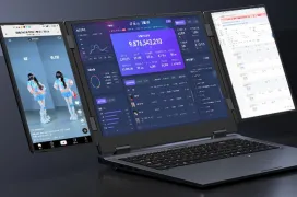 El nuevo MAX16 tiene triple pantalla para ofrecer un portátil de hasta 29,5 pulgadas