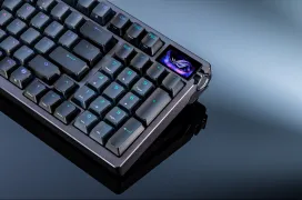 El teclado ASUS ROG Azoth 96 HE tiene interruptores magnéticos ROG HFX V2 y tasa de sondeo de 8.000 Hz