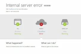 Cloudflare está experimentando algunos problemas, multitud de páginas web conectadas a este CDN no funcionan correctamente