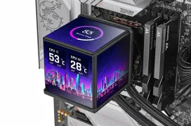 Nueva RL AiO Thermaltake MINECUBE 360 Ultra ARGB Sync, con cuádruple pantalla LCD en el cabezal