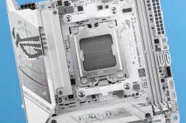 La pequeña ASUS ROG STRIX B850-I Gaming WiFi7 se pasa al color blanco