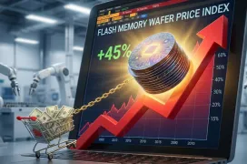 El precio de las obleas de memoria NAND Flash ha subido en noviembre entre el 20 y el 60 %