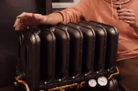 Un radiador victoriano de 50 kilos convertido en disipador pasivo: así funciona un PC moderno sin ventiladores en la CPU