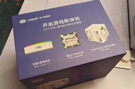 AMD prepara un kit con el Ryzen 7 9850X3D junto a 32 GB DDR5 de V-Color y un disipador Cooler Master Hyper 612 Apex Pro