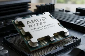 Aparece una carpeta con el nombre 9950X3Dv2 en el escritorio de un ordenador de ASUS