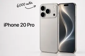 El iPhone 20 podría tener una batería de 6.000 mAh, una cifra nunca vista antes en un dispositivo de Apple
