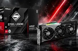 ASRock lanza la Radeon RX 9070 GRE Steel Legend Dark 12 GB OC con refrigeración triple y frecuencia boost de 2920 MHz