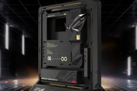 Vertical, inclinada o convertida en benchtable: Así es la estructura modular de la nueva ASUS ROG GR20 Edition 20 