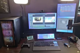 CORSAIR suma una silla TC80, una XENEON EDGE de 14,5 pulgadas en Crystal y Smoke y nuevos paneles de madera para la FRAME 5000