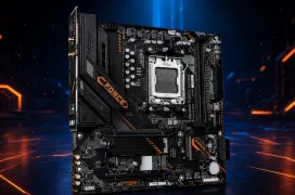 GIGABYTE lanza una placa base B840M con diseño naranja y negro: incluye X3D Turbo Mode y sintonización DDR5