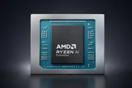 AMD asegura que su Ryzen AI Embedded X100 rinde hasta 3,5 veces más que los chips de Intel para tareas de IA