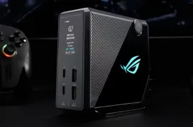 ASUS ROG Flux Charger Dock: un dock con pantalla LCD capaz de alimentar portátiles y periféricos con 260 W de potencia 