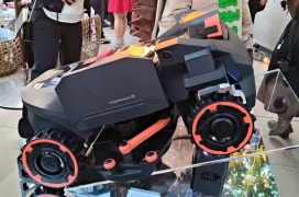 El nuevo cortacésped de Segway se llama Navimow H5 Pro y tiene un brazo extensible de 7,7 cm con tracción para pendientes del 80%