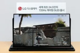 LG ha desarrollado un panel OLED de 24,5 pulgadas que alcanza los 720 Hz