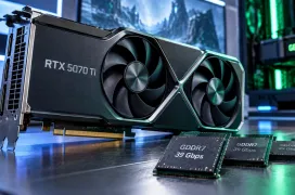 La memoria de una RTX 5070 Ti alcanza los 39 Gbps y supera en un 39 % su ancho de banda teórico