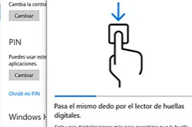 Configura Windows Hello para hacer iniciar sesión con tu lector de huellas dactilares
