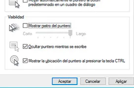 Como activar el localizador de cursor de Windows 10