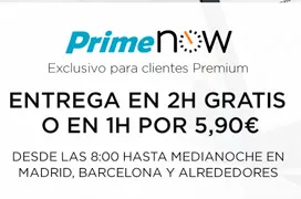 Amazon Prime Now sube el pedido mínimo a 40 Euros