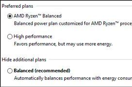 AMD ha creado un perfil de energía específico para Ryzen y Windows 10