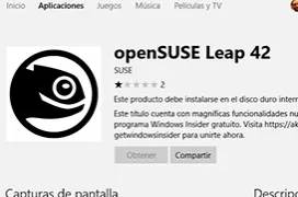 OpenSUSE Leap 42 y SUSE Linux Enterprise Server 12 en la tienda de Windows 10
