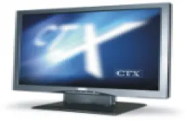 Tres monitores LCD de 19 pulgadas de la marca CTX