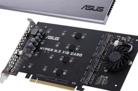 La tarjeta ASUS Hyper M.2  añade 4 puertos M.2 de 32GB/s