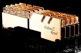 Si te gusta el oro y los brillantes, las G.SKILL Trident Z Royal con hasta 4.600 MHz son tus memorias RAM