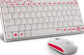 Él pack de teclado y ratón inalámbricos Rapoo 8000 prometen 1 año de autonomía