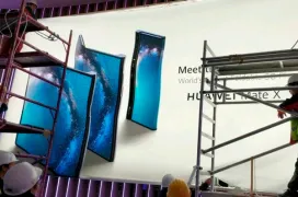 El primer Smartphone plegable de Huawei se filtra en el montaje de los stands de la MWC 2019