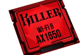 La tarjeta de red Killer AX1650 integra un chip de Intel con WiFi 6 para alcanzar 2,4 Gbps