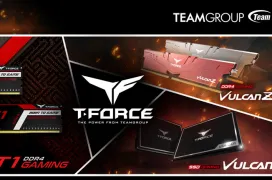TeamGroup lanza la línea de DDR4 RAM T-Force T1 y Vulcan Z así como el SSD Vulcan, orientadas al segmento gaming de gama media