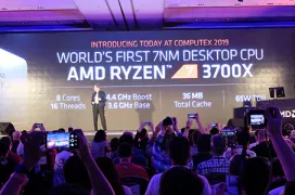AMD anuncia que sus Ryzen 7 de 3a basados en Zen 2 y 7nm superan al Intel Core i7-9700K