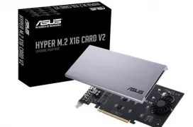 Asus actualiza su Hyper M.2 con la versión V2 capaz de 128 Gbps y mejor consumo para 4 puertos NVMe en RAID