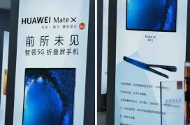 Un poster en una tienda de China indicaría un lanzamiento próximo del Huawei Mate X