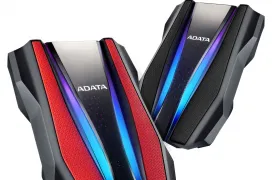 El disco duro externo HD770G de Adata llega con iluminación RGB y resistencia al agua con certificación IP68