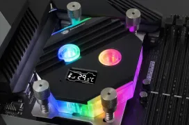 Bitspower lanza su nuevo bloque CPU Block Summit M con panel OLED para monitorizar la temperatura compatible con Intel y AMD