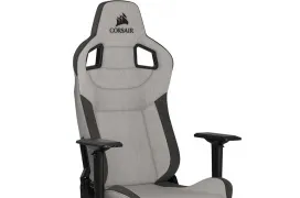 La silla gaming T3 RUSH de Corsair llega fabricada con tela transpirable y reposabrazos 4D
