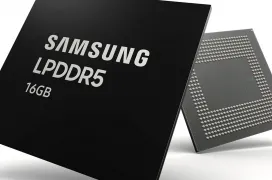 Samsung comienza a fabricar a gran escala sus primeros chips de 16 GB de RAM LPDDR5 para smartphones 
