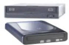 Grabadoras externas e internas de DVD a 8X de HP