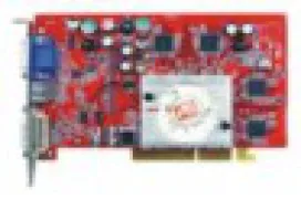 El chip gráfico ATI Radeon 9600 XT sobre una Transcend