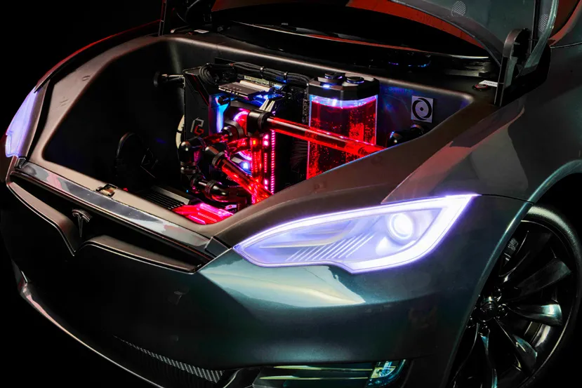 Ludicrous PC, un PC de 13.000 dólares con un Ryzen 9 3900X y RTX 2080 Ti con forma de Tesla Model S