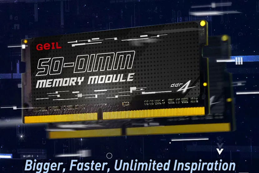 GeIL lanza sus nuevos kits de memoria RAM DDR4-3200 con módulos SO-DIMM de 32GB