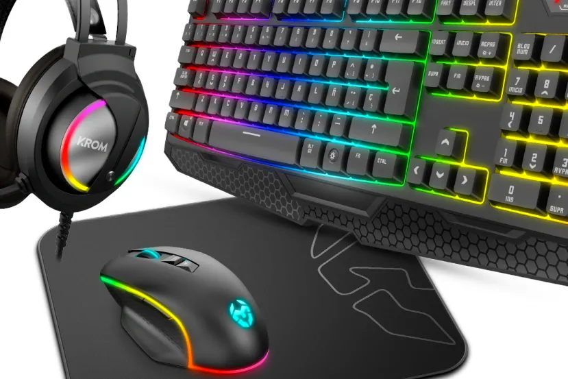 Krom anuncia su nuevo pack de periféricos Gaming Kritic formado por ratón, teclado y auriculares con iluminación RGB