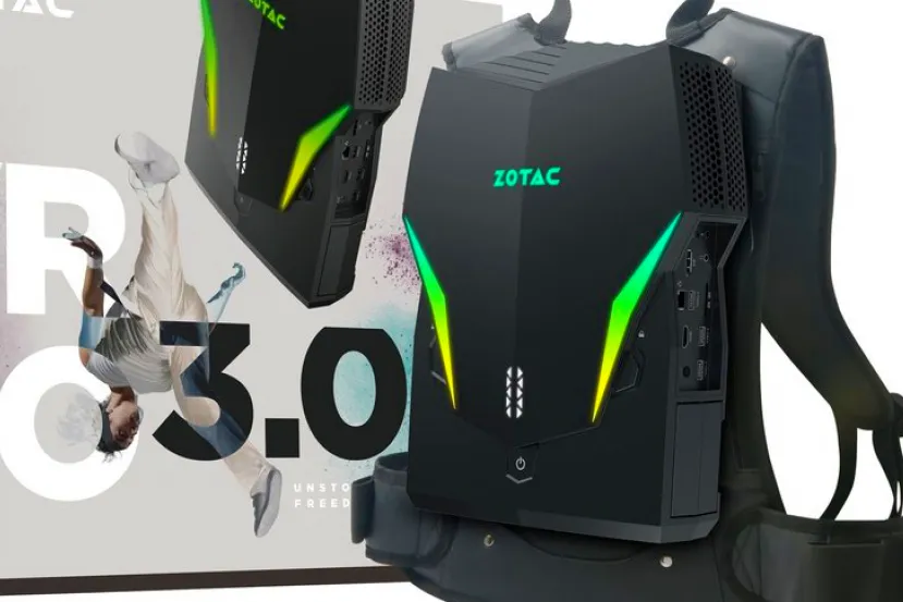 ZOTAC lanza su PC Mochila para realidad virtual VR GO 3.0 con RTX 2070 y Core i7-9750H